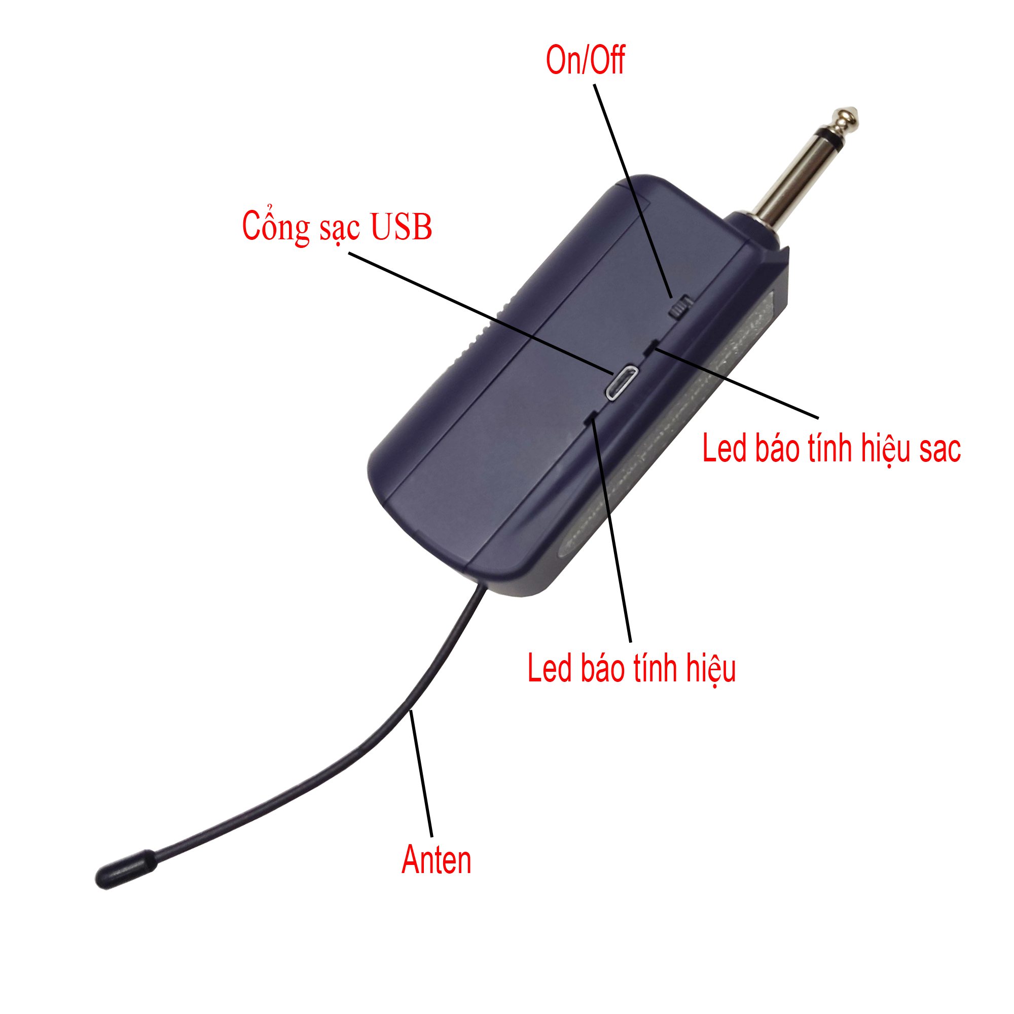 Micro không dây BEST M6000 8 chi tiet dau thu Loadidong.com